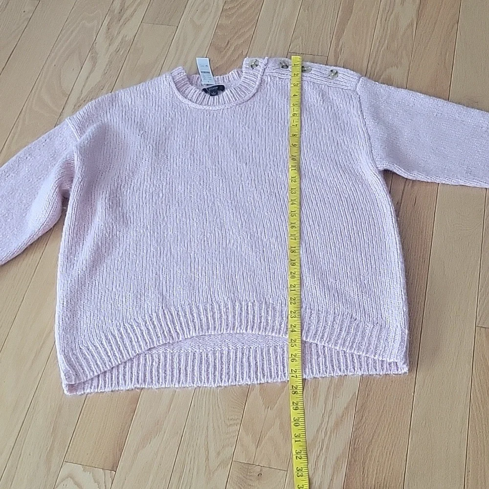 J. Crew Button Shoulder Crew Neck Sweater